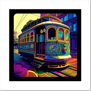 San Francisco Cable Car v1 square (no text) Posters and Art